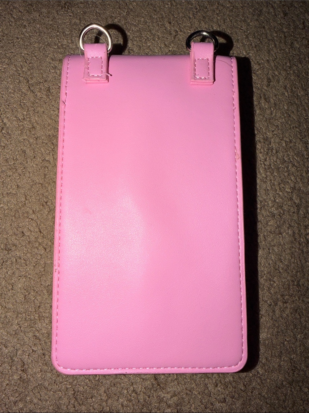 Steve Madden Pink Quilted Crossbody with Multicolor Logo Strap - Picture 5 of 8